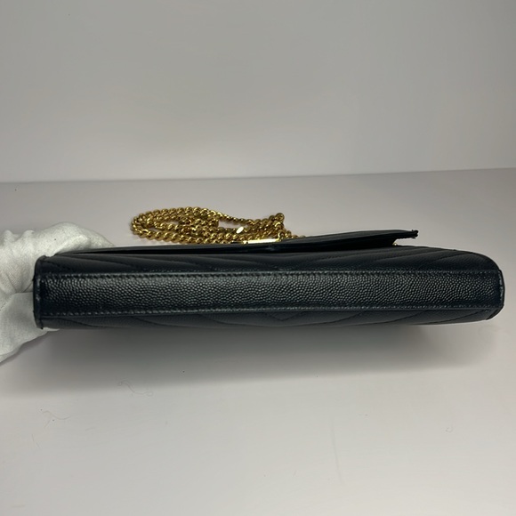 YSL Cassandre Wallet on Chain Black Leather - Picture 5 of 16